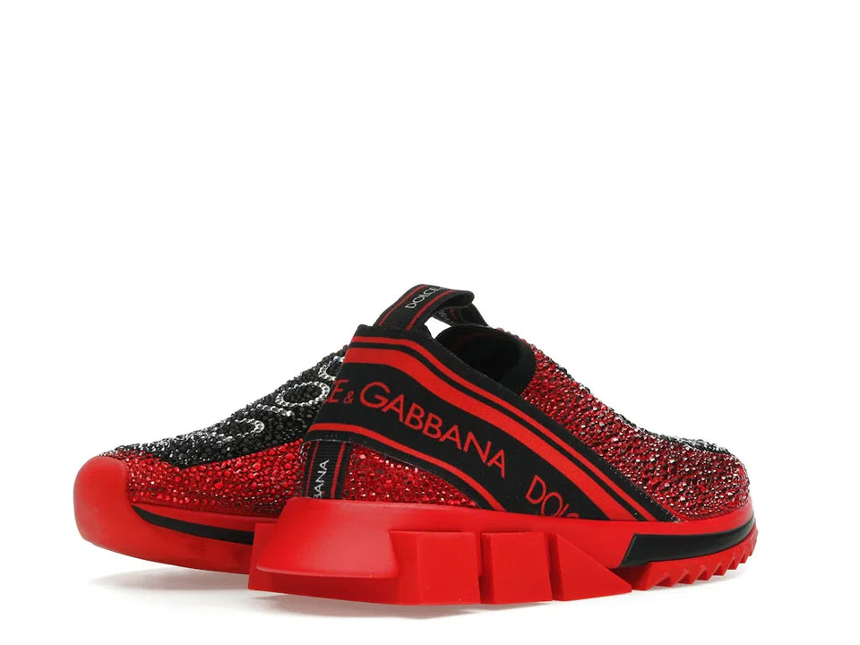 Dolce & Gabbana Sorrento Slip On Red Crystal (Women's)