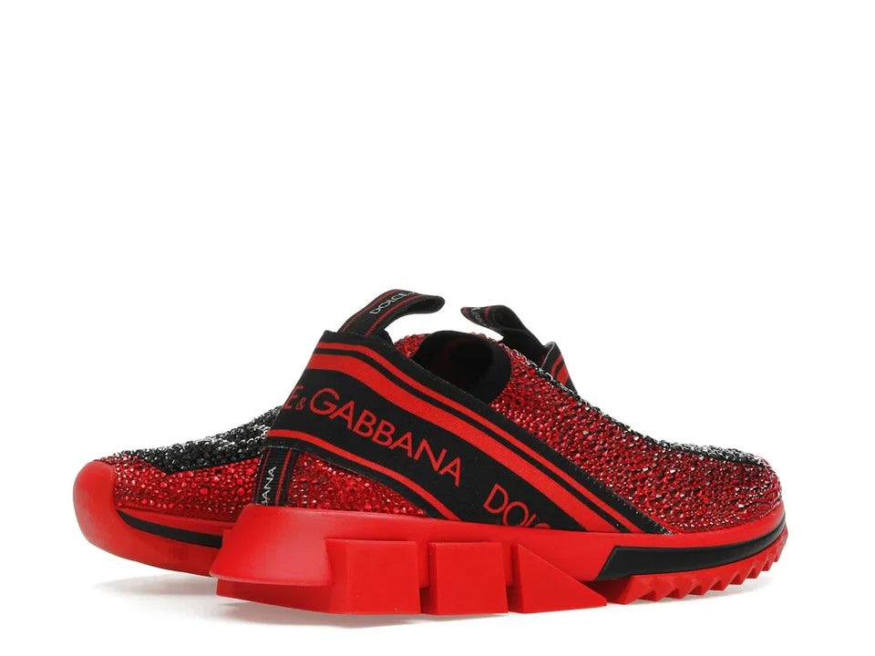 Dolce & Gabbana Sorrento Slip On Red Crystal (Women's)