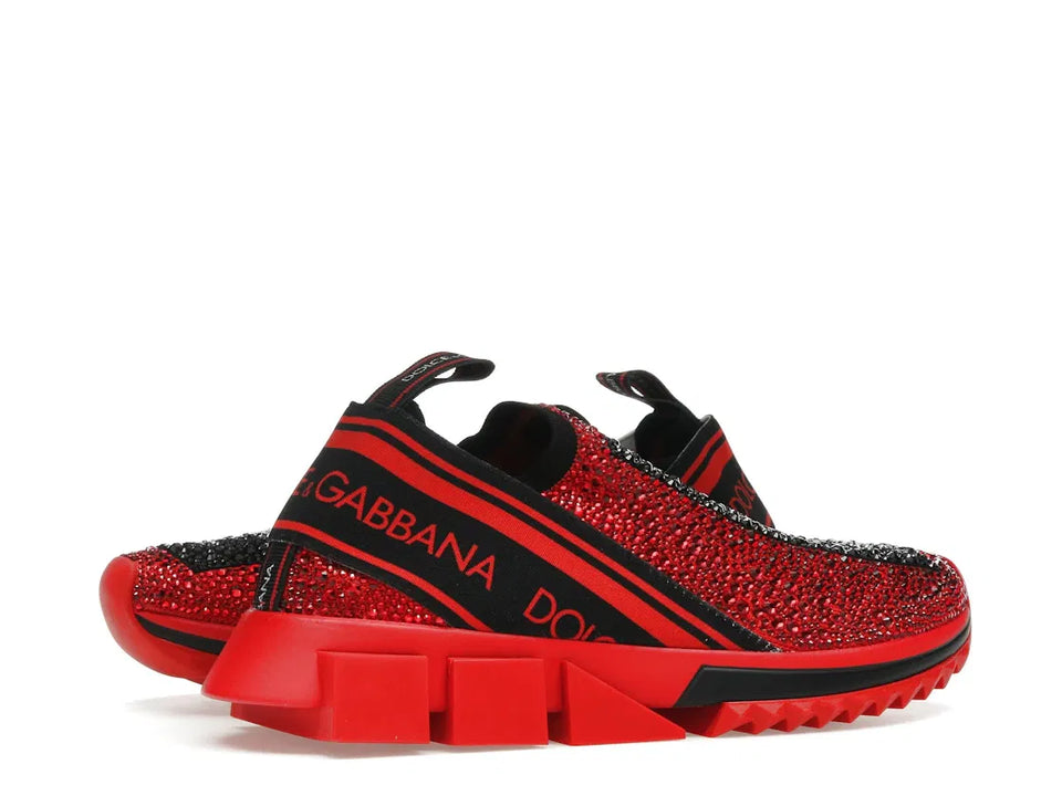 Dolce & Gabbana Sorrento Slip On Red Crystal (Women's)