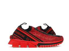 Dolce & Gabbana Sorrento Slip On Red Crystal (Women's)
