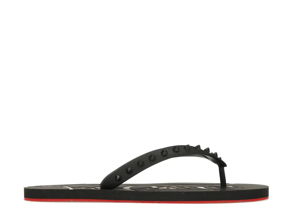 Christian Louboutin Loubi Flip Slide Black Black (Women's)
