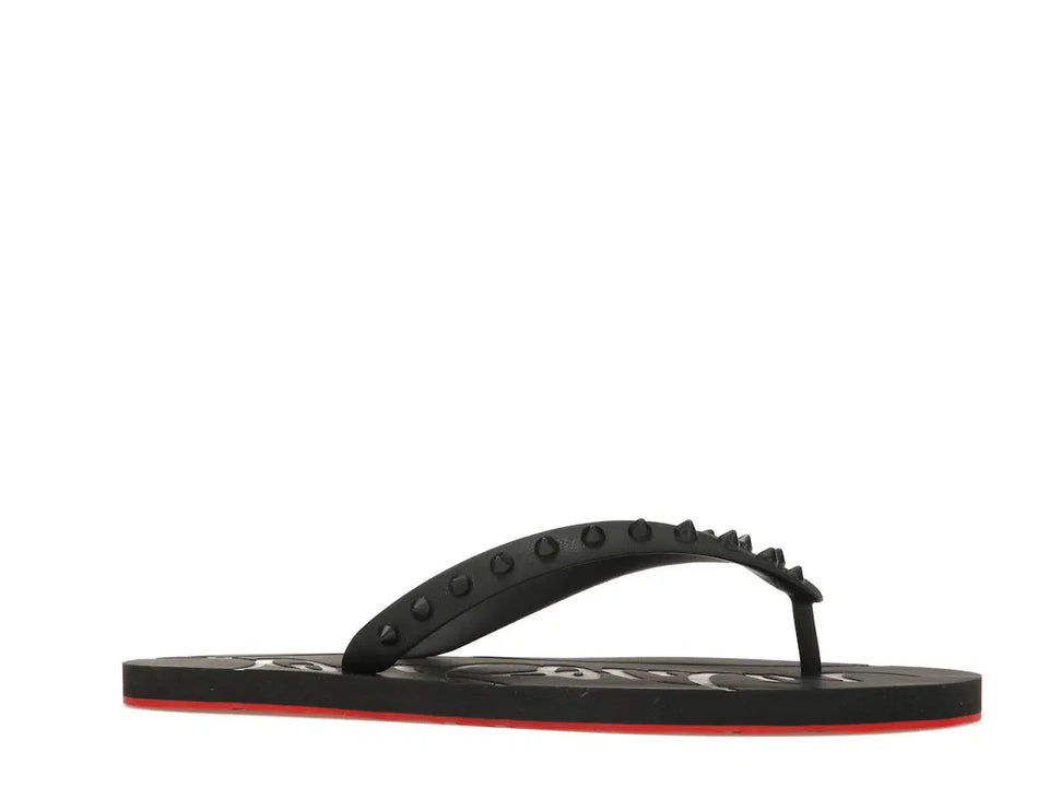 Christian Louboutin Loubi Flip Slide Black Black (Women's)