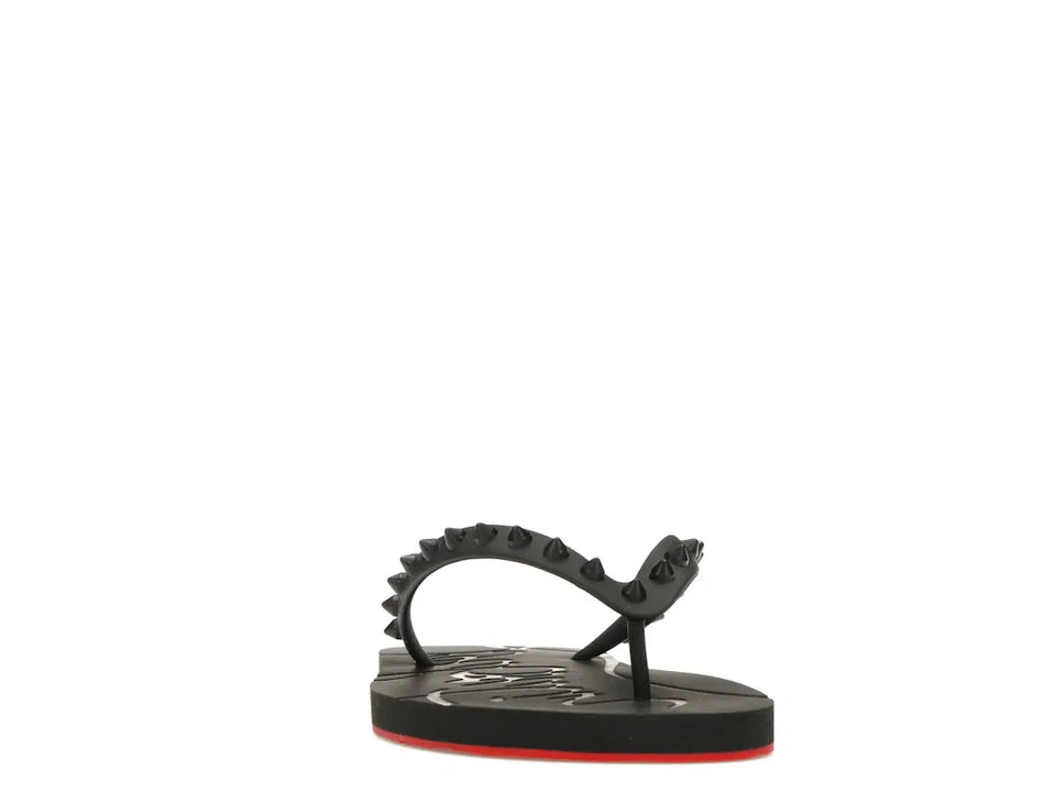 Christian Louboutin Loubi Flip Slide Black Black (Women's)