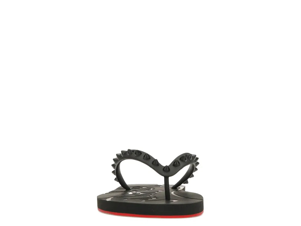 Christian Louboutin Loubi Flip Slide Black Black (Women's)