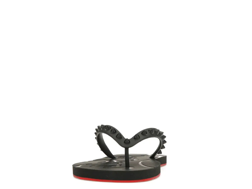 Christian Louboutin Loubi Flip Slide Black Black (Women's)