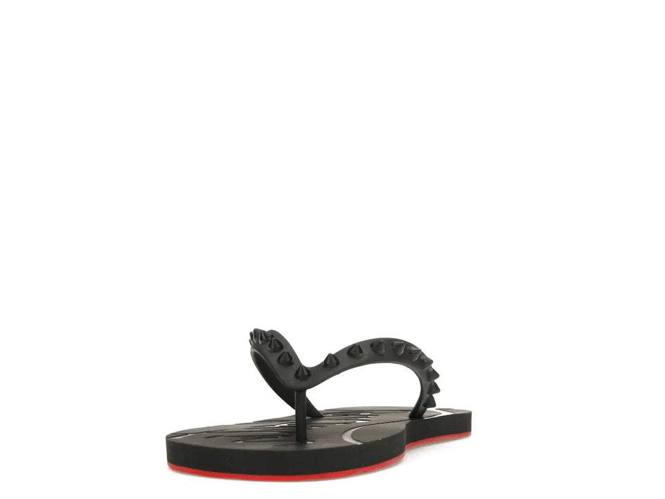 Christian Louboutin Loubi Flip Slide Black Black (Women's)