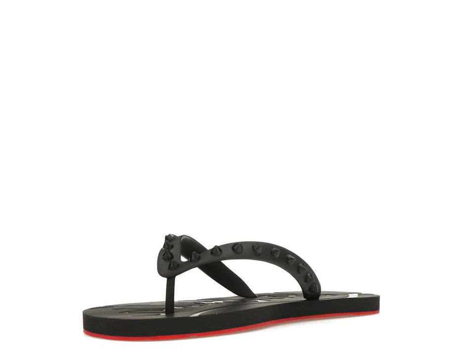 Christian Louboutin Loubi Flip Slide Black Black (Women's)