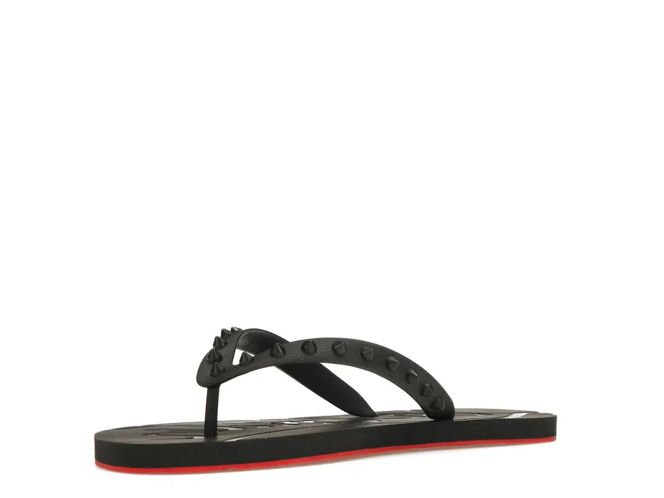 Christian Louboutin Loubi Flip Slide Black Black (Women's)