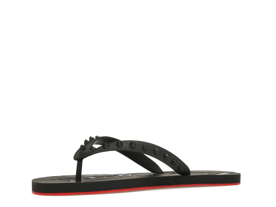 Christian Louboutin Loubi Flip Slide Black Black (Women's)
