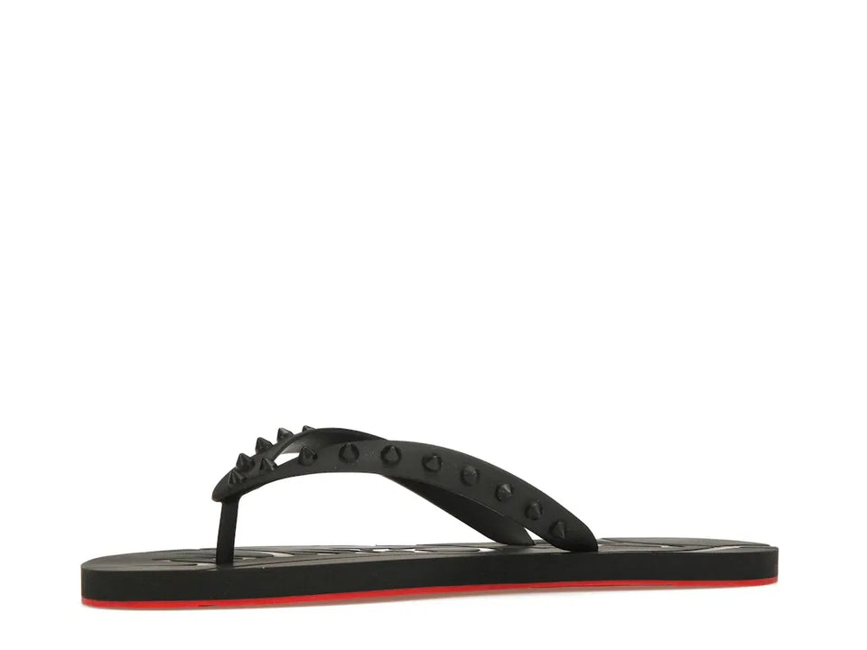 Christian Louboutin Loubi Flip Slide Black Black (Women's)