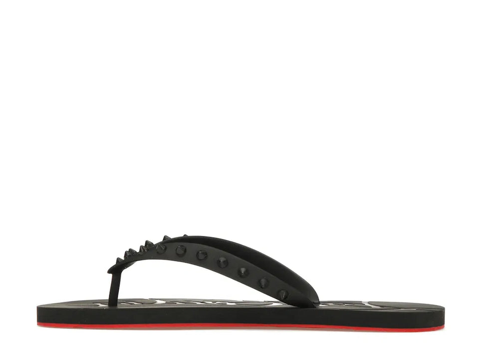 Christian Louboutin Loubi Flip Slide Black Black (Women's)