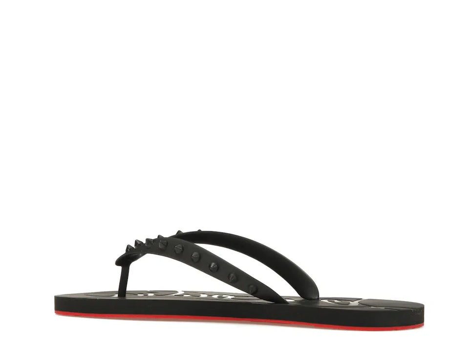 Christian Louboutin Loubi Flip Slide Black Black (Women's)
