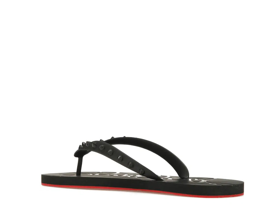 Christian Louboutin Loubi Flip Slide Black Black (Women's)