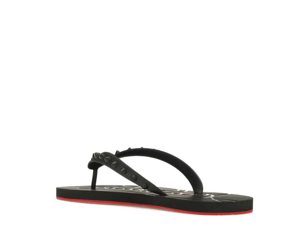 Christian Louboutin Loubi Flip Slide Black Black (Women's)