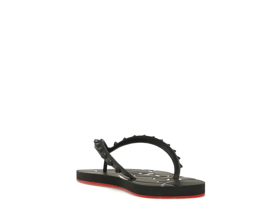 Christian Louboutin Loubi Flip Slide Black Black (Women's)