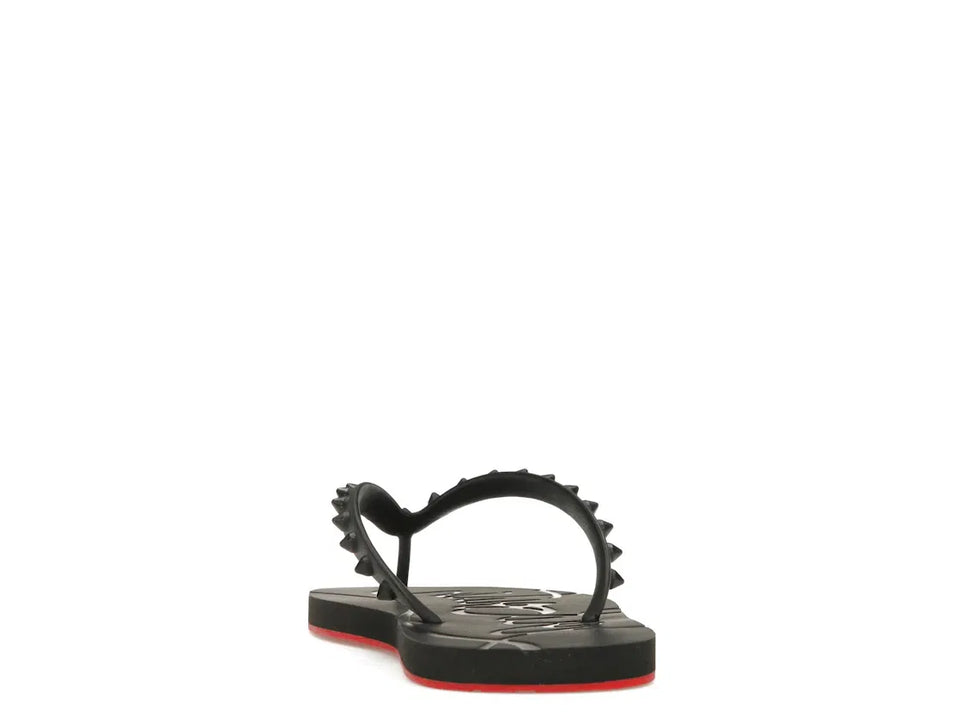 Christian Louboutin Loubi Flip Slide Black Black (Women's)