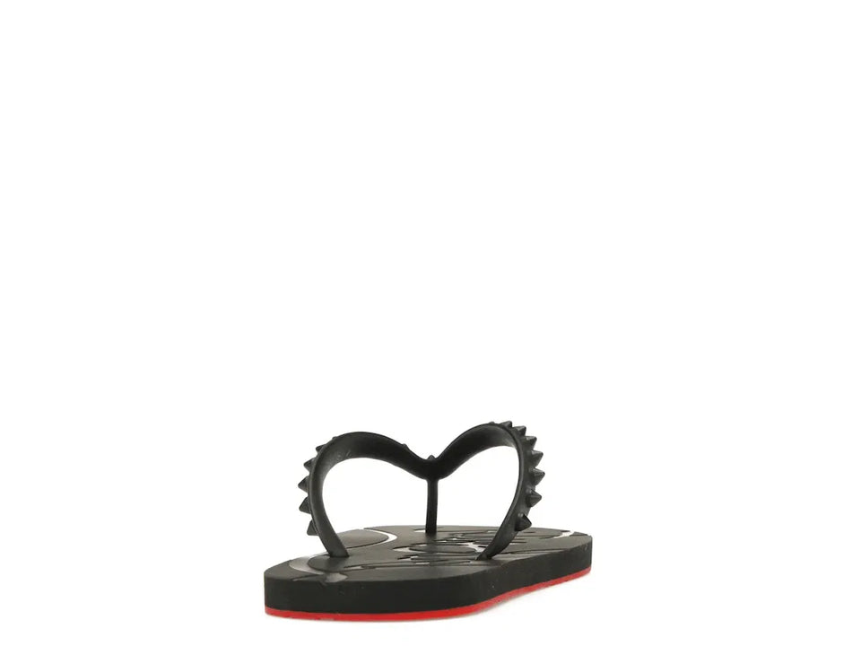 Christian Louboutin Loubi Flip Slide Black Black (Women's)