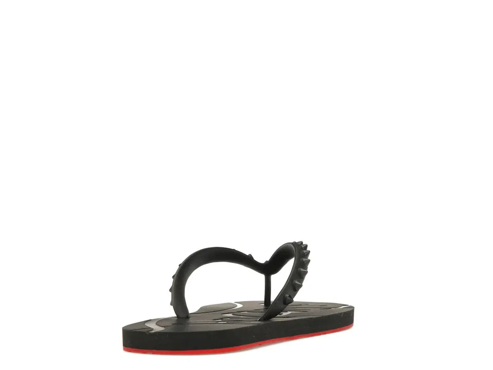 Christian Louboutin Loubi Flip Slide Black Black (Women's)