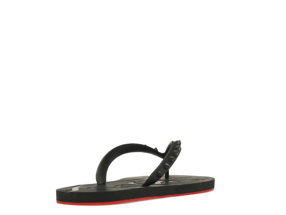 Christian Louboutin Loubi Flip Slide Black Black (Women's)
