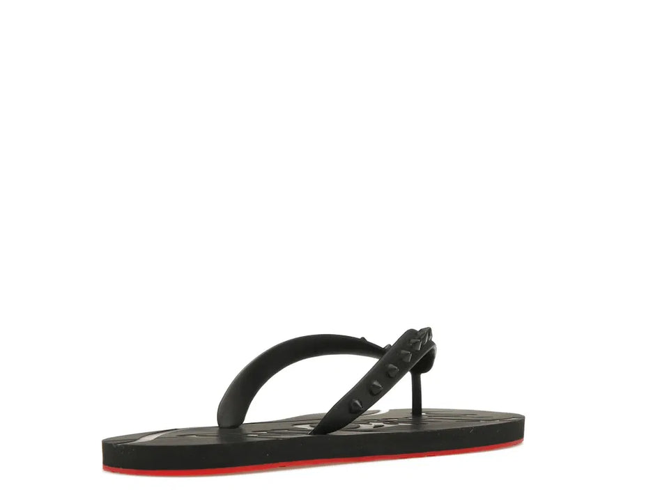 Christian Louboutin Loubi Flip Slide Black Black (Women's)