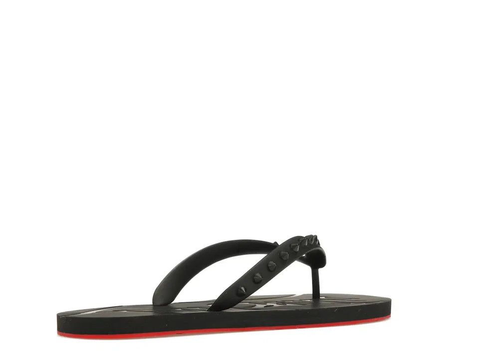 Christian Louboutin Loubi Flip Slide Black Black (Women's)