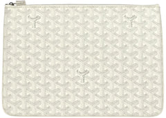 Goyard Senat Pouch MM White