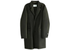 Givenchy Regular Fit Double Face 3Bt Coat Dark Khaki