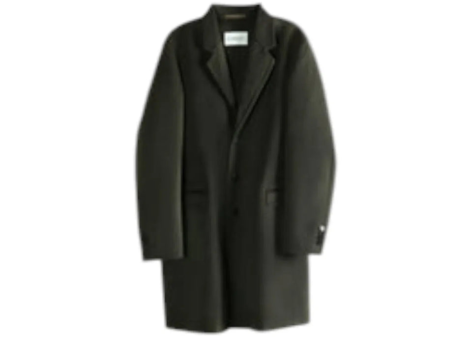 Givenchy Regular Fit Double Face 3Bt Coat Dark Khaki