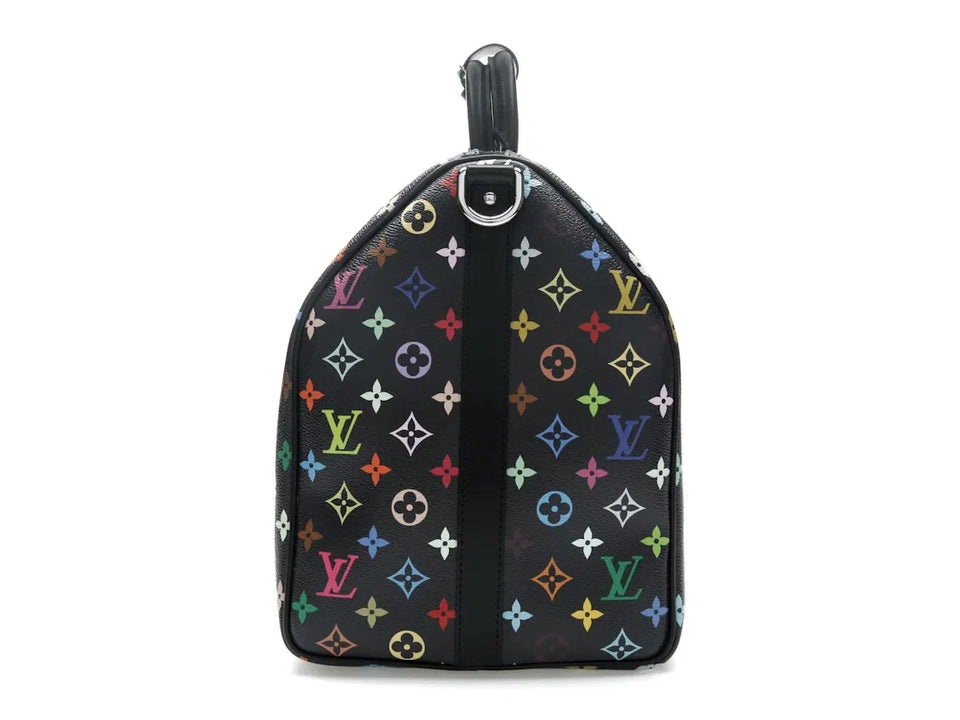 Louis Vuitton x Takashi Murakami Keepall Bandouliere 50 Black Multicolored