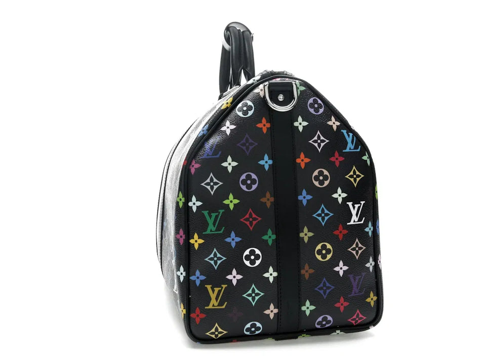 Louis Vuitton x Takashi Murakami Keepall Bandouliere 50 Black Multicolored