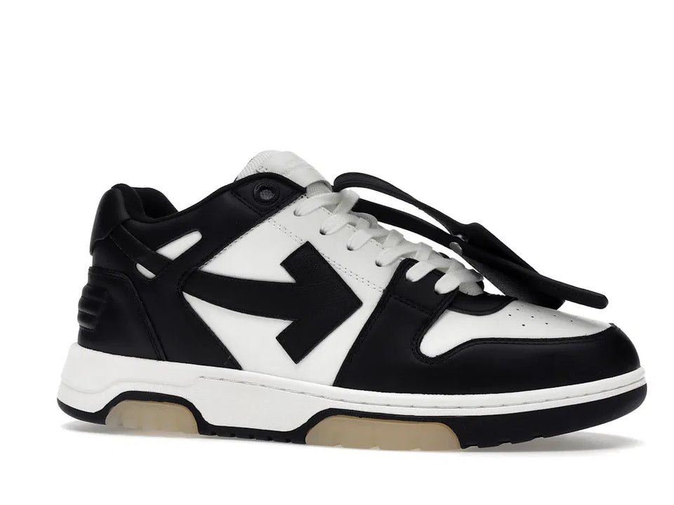 OFF-WHITE Out Of Office OOO Low Tops White Black White
