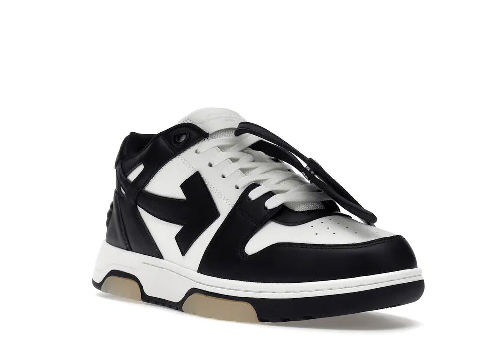 OFF-WHITE Out Of Office OOO Low Tops White Black White