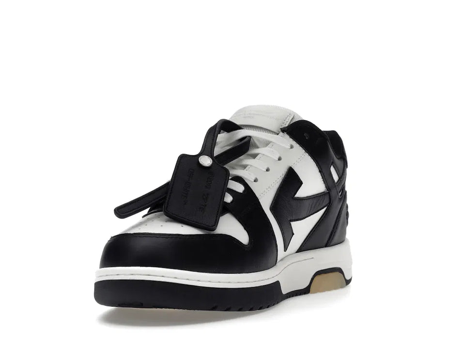 OFF-WHITE Out Of Office OOO Low Tops White Black White