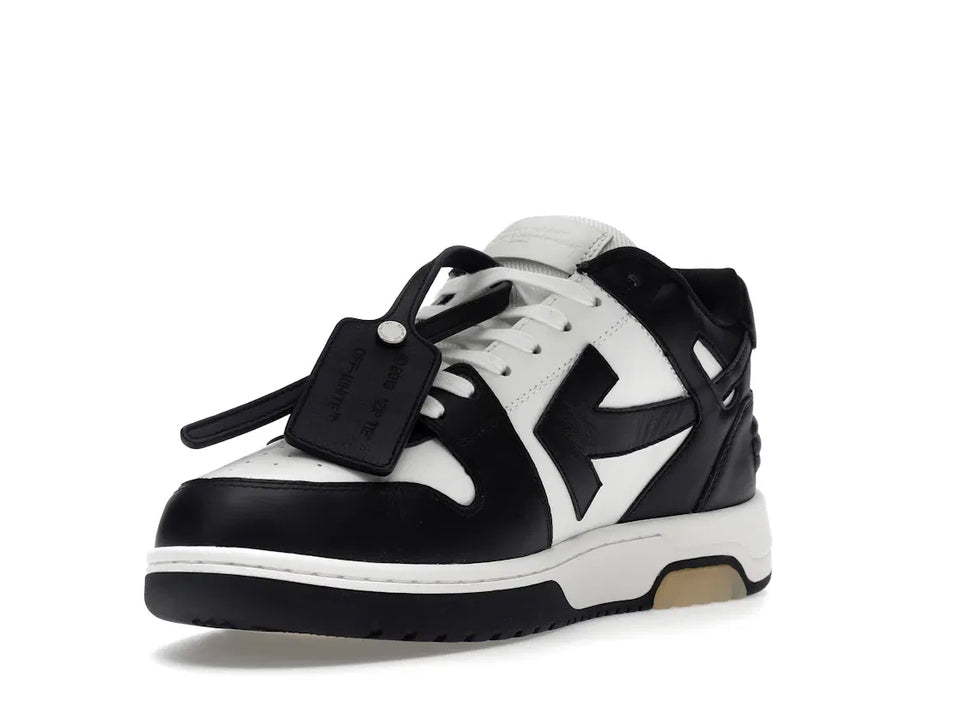 OFF-WHITE Out Of Office OOO Low Tops White Black White
