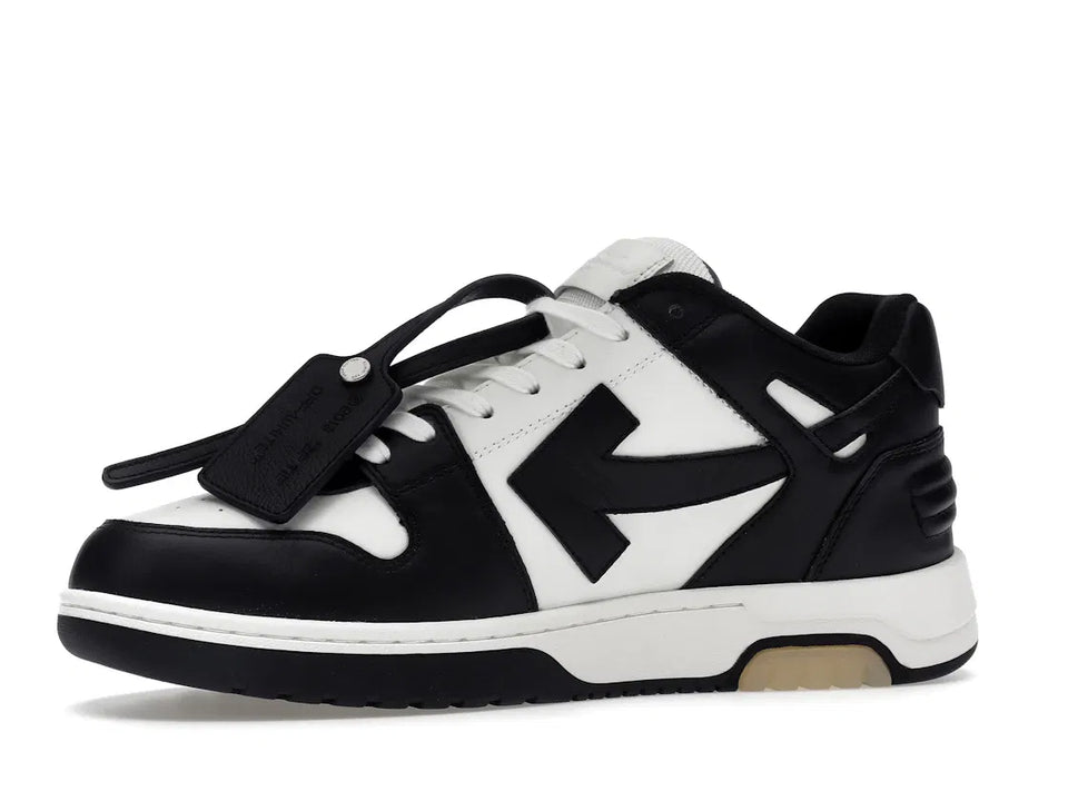 OFF-WHITE Out Of Office OOO Low Tops White Black White