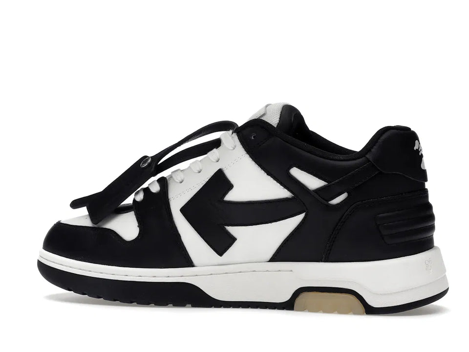 OFF-WHITE Out Of Office OOO Low Tops White Black White