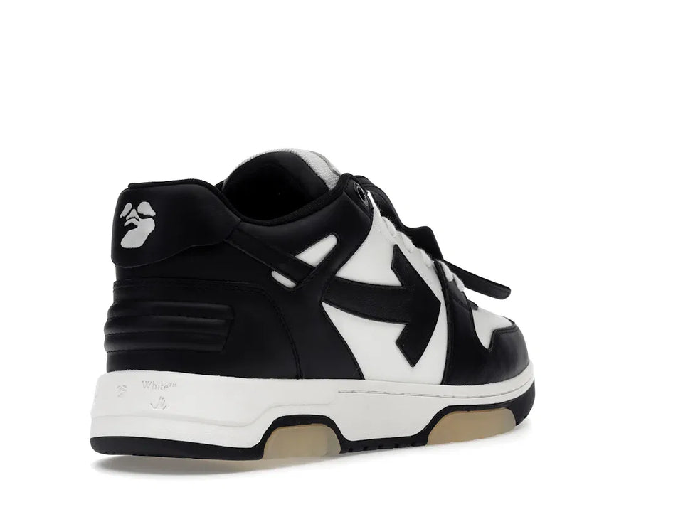 OFF-WHITE Out Of Office OOO Low Tops White Black White