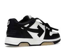 OFF-WHITE Out Of Office OOO Low Tops White Black White