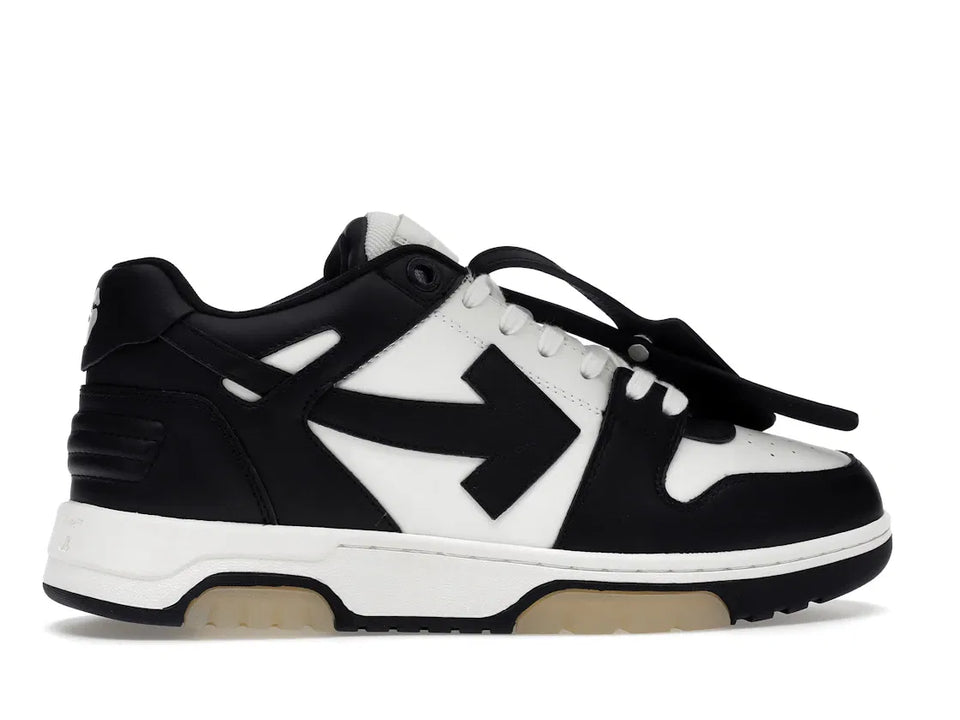 OFF-WHITE Out Of Office OOO Low Tops White Black White