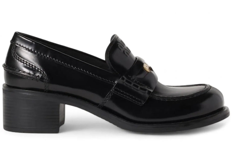 Miu Miu Brushed Loafer Black Leather (Women's)