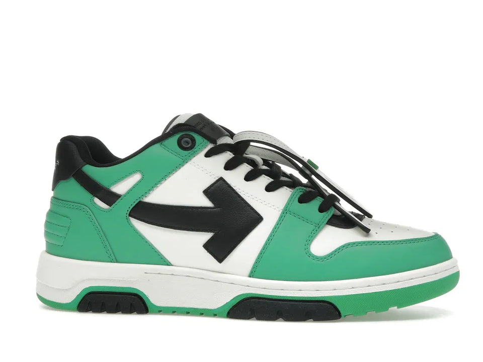 OFF-WHITE Out Of Office OOO Low Tops Green Black