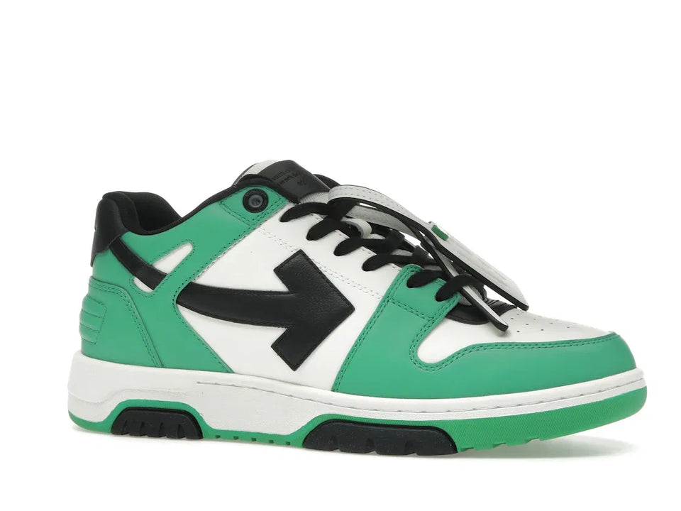 OFF-WHITE Out Of Office OOO Low Tops Green Black
