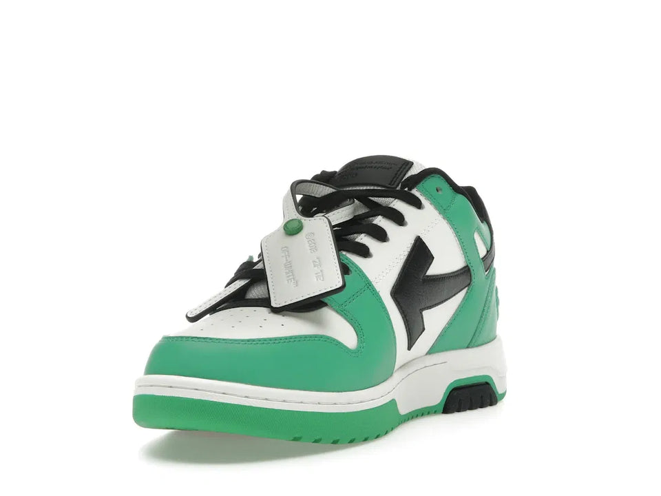 OFF-WHITE Out Of Office OOO Low Tops Green Black
