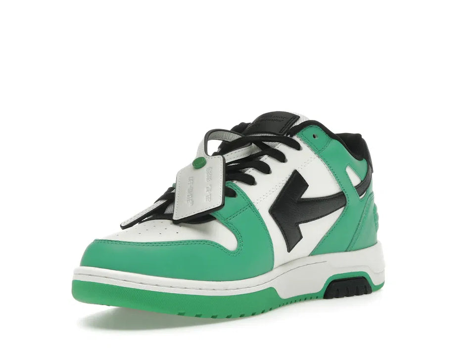 OFF-WHITE Out Of Office OOO Low Tops Green Black