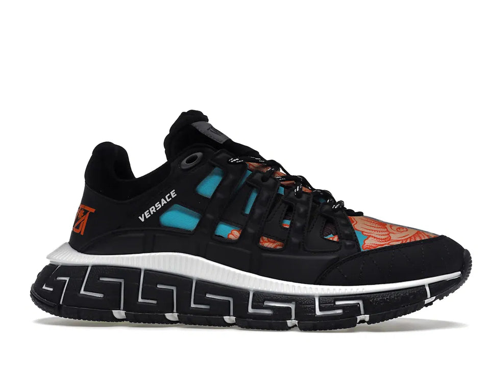 Versace Trigreca Black Blue Orange