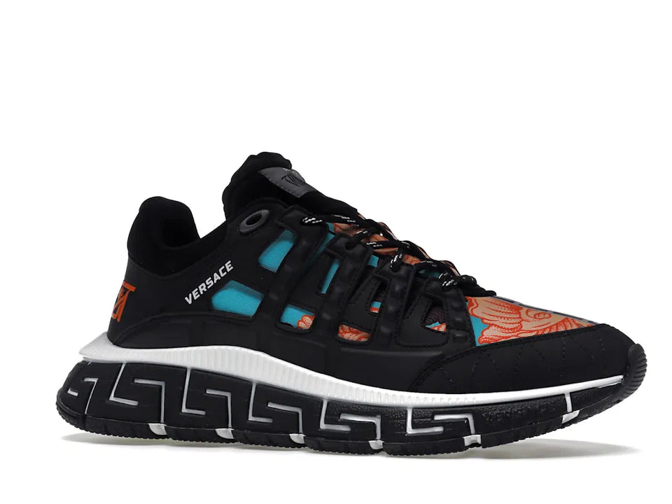 Versace Trigreca Black Blue Orange