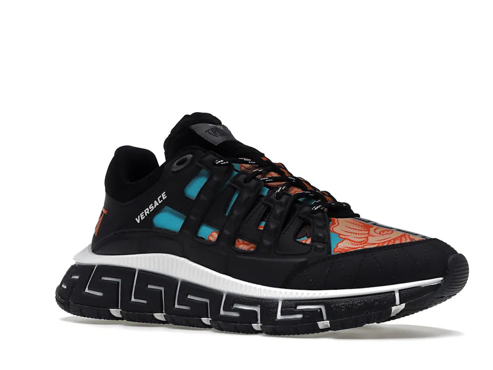 Versace Trigreca Black Blue Orange