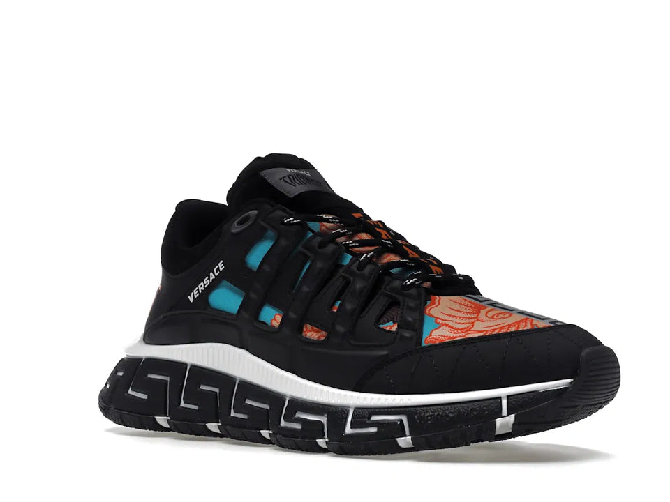 Versace Trigreca Black Blue Orange