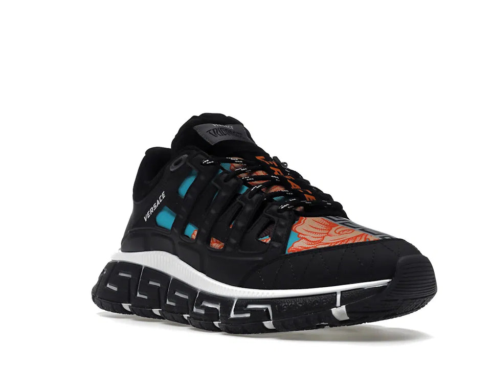 Versace Trigreca Black Blue Orange