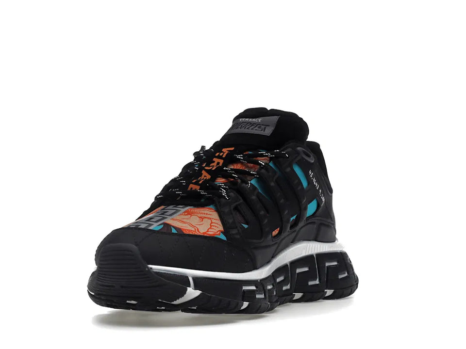 Versace Trigreca Black Blue Orange